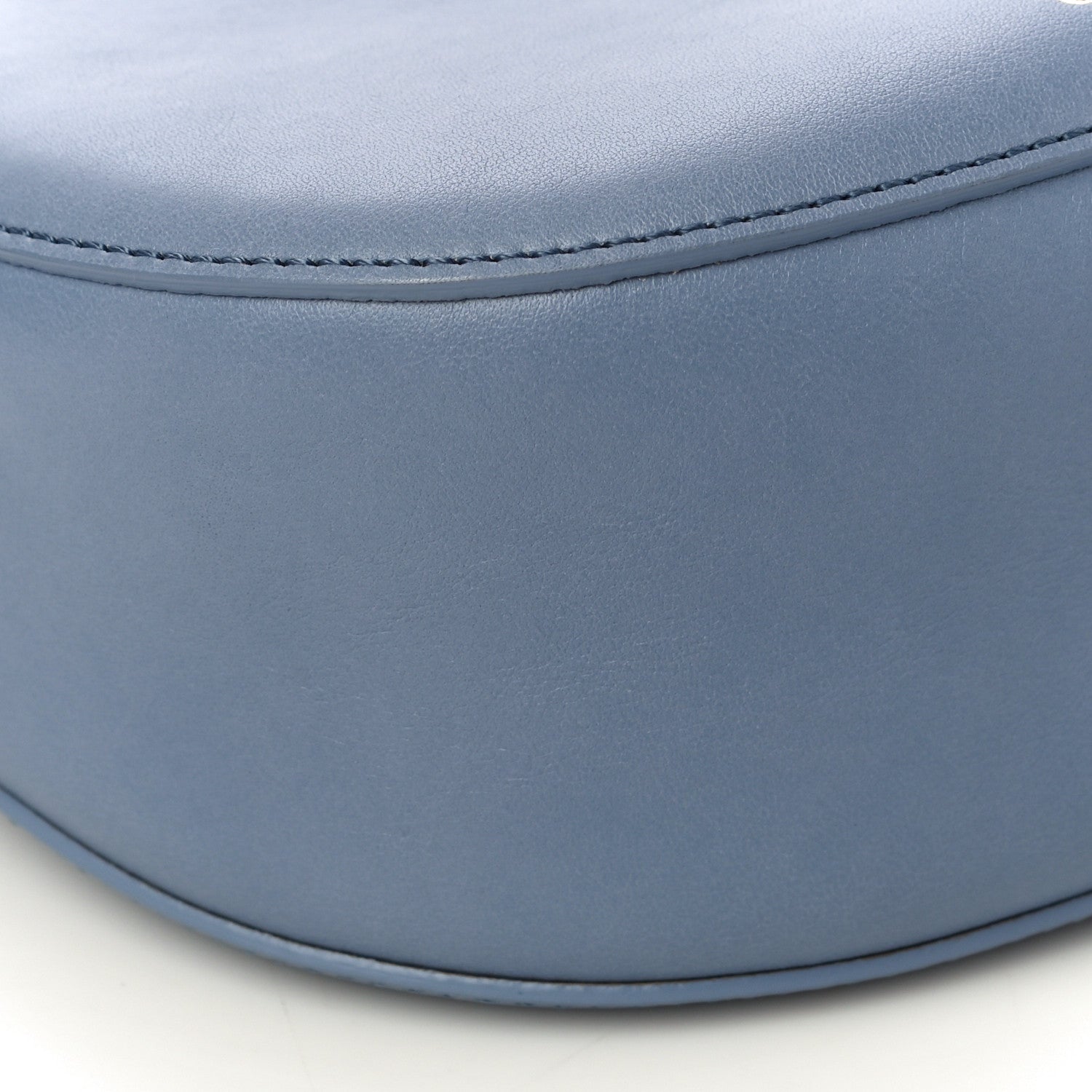 Chloe Small Grain Calfskin Kiss Bag Gentle Blue 8 of 9
