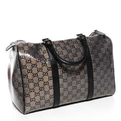 Gucci Crystal Monogram Joy Medium Boston Black 3 of 7