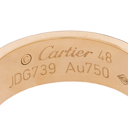 Cartier 18K Yellow Gold 5.5mm LOVE Ring 48 4.5 4 of 5