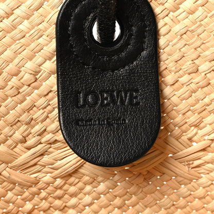 Loewe Iraca Palm Calfskin Medium Anagram Basket Bag Natural Black 6 of 11