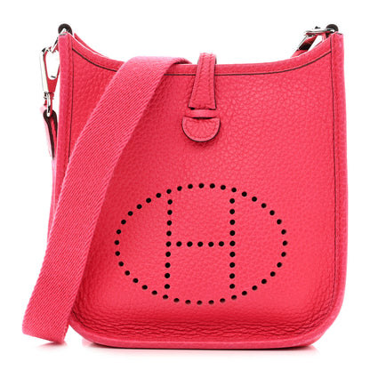 Hermes Taurillon Clemence Evelyne TPM Rose Extreme 1 of 10
