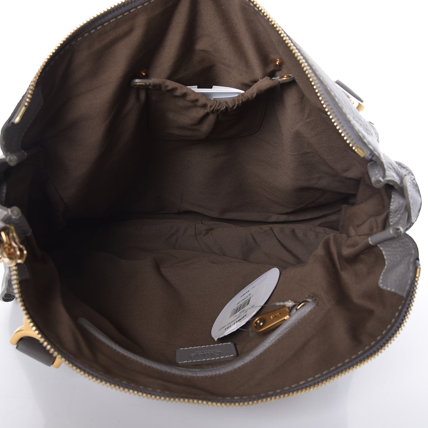 Calfskin Large Marcie Satchel Cashmere Grey