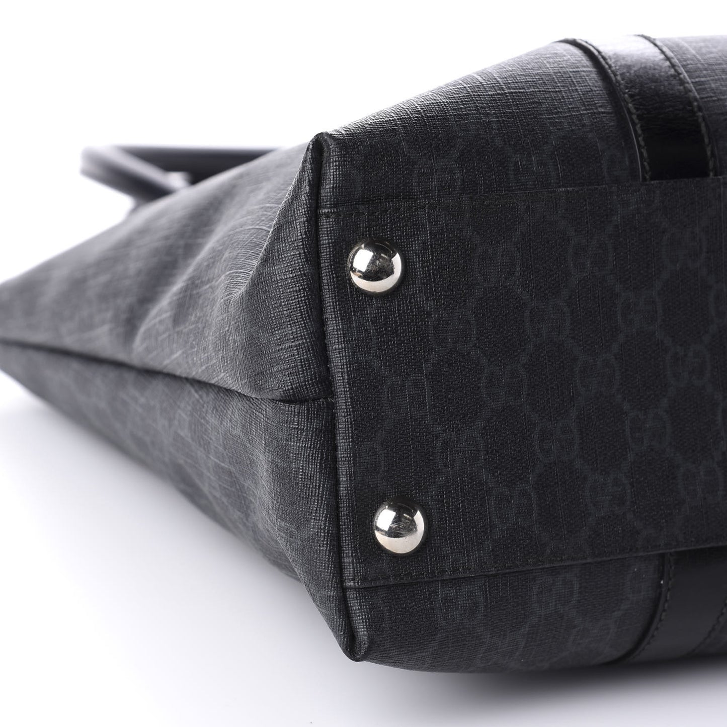 GG Plus Monogram Large Tote Black