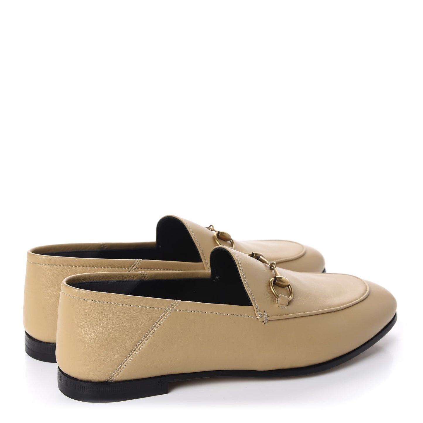 Lambskin Womens Brixton Horsebit Loafers 36.5 Wheat
