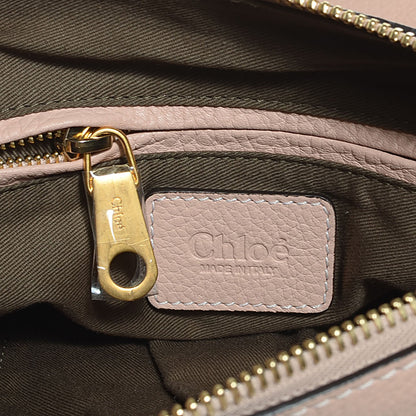 Chloe Grained Calfskin Medium Marcie Satchel Blush Nude 6 of 9