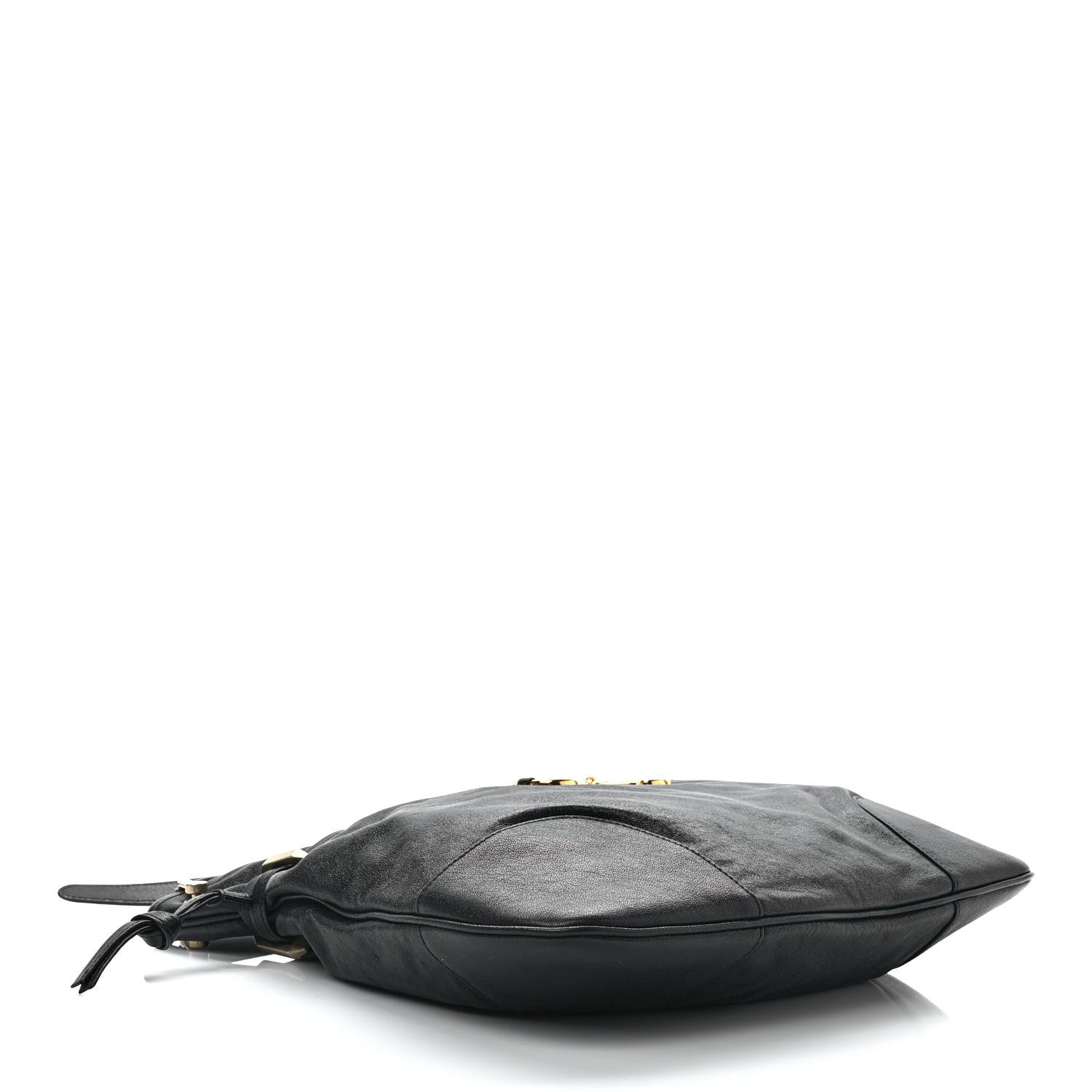 Gucci Sakai Calfskin Horsebit 1955 Cinch Top Messenger Bag Black 4 of 9