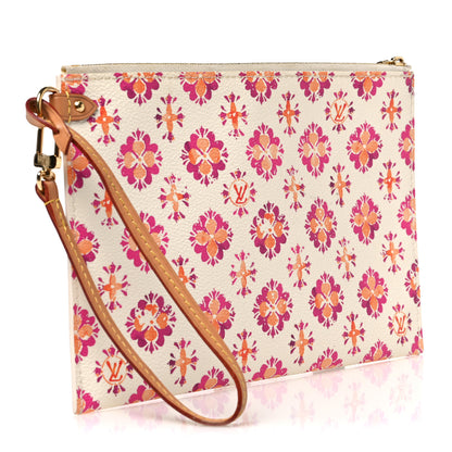 Louis Vuitton Monogram Tiles By The Pool Neverfull MM Pochette Coral 3 of 6