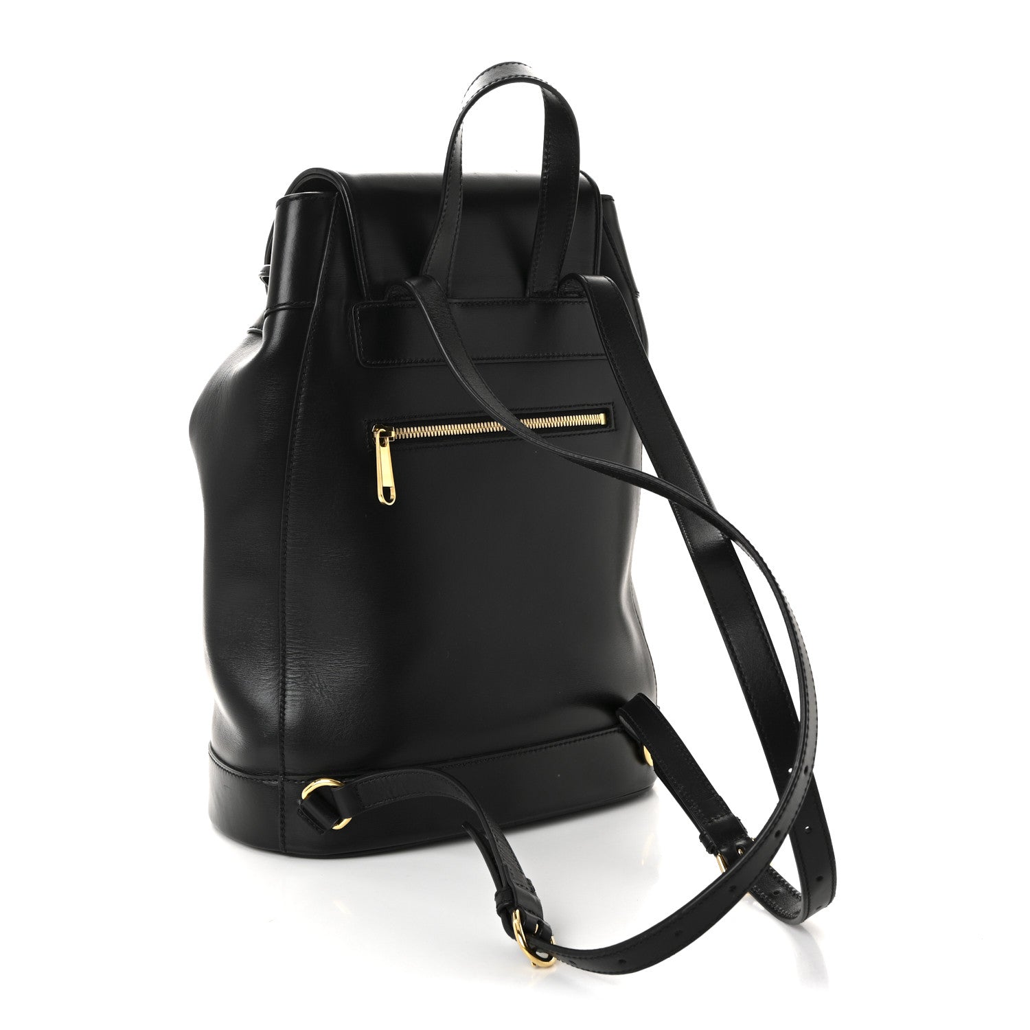 Gucci Boarded Plutone Calfskin Horsebit 1955 Single Buckle Backpack Black 3 of 10