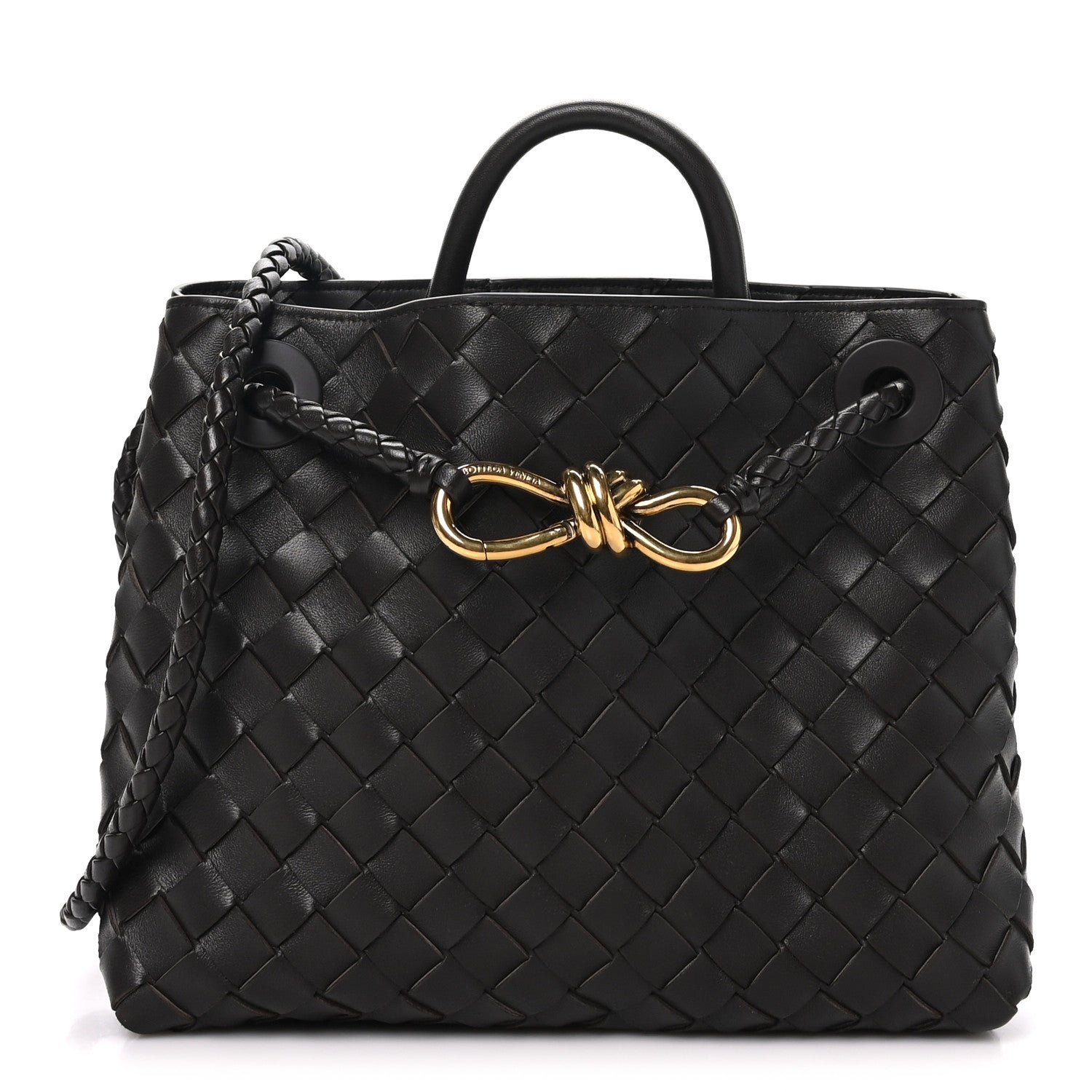 Bottega Veneta Nappa Intrecciato Small Andiamo Shoulder Bag Fondant 1 of 9