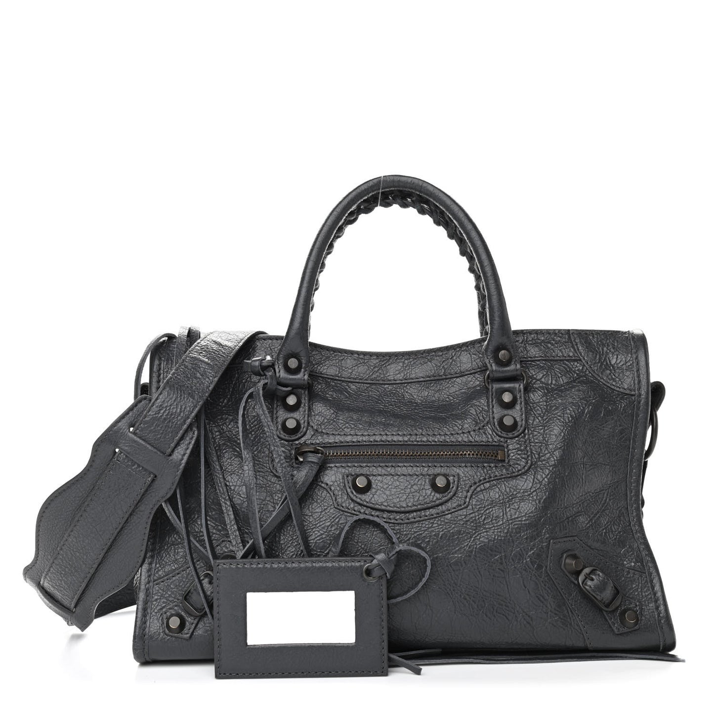 Agneau Classic Silver Hardware S City Gris Fossile