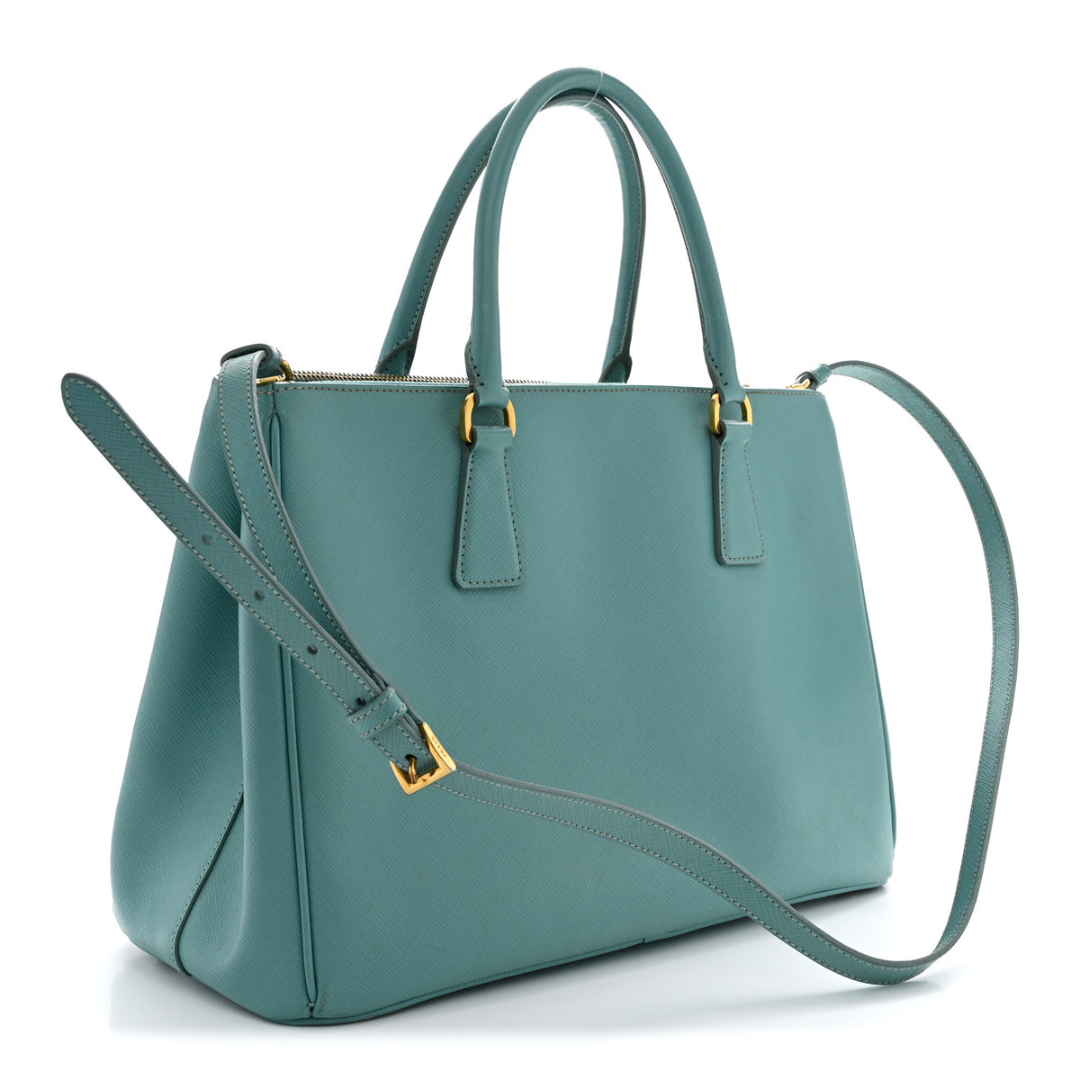 Prada Saffiano Medium Galleria Double Zip Tote Anice 3 of 16