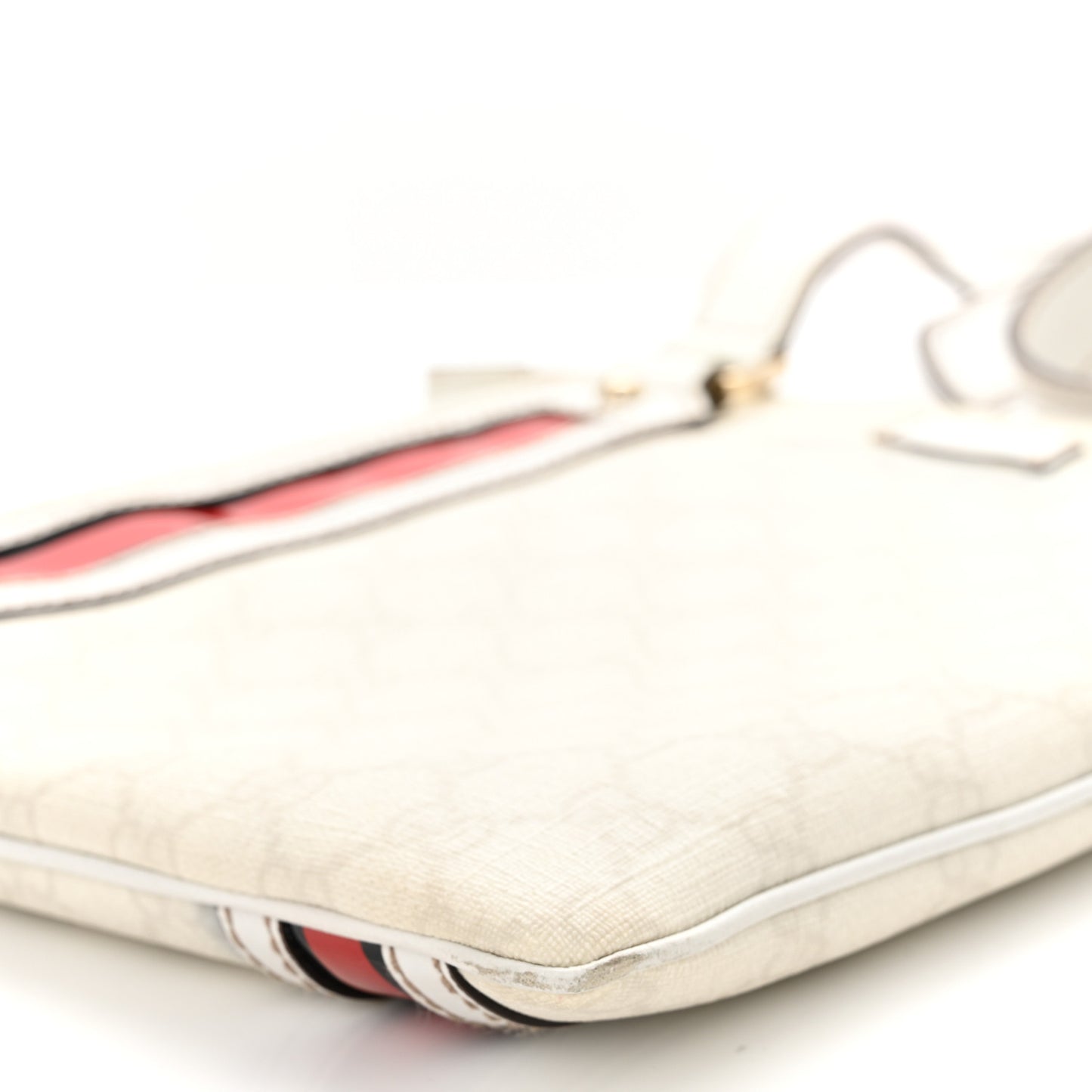 GG Plus Web Messenger Bag White