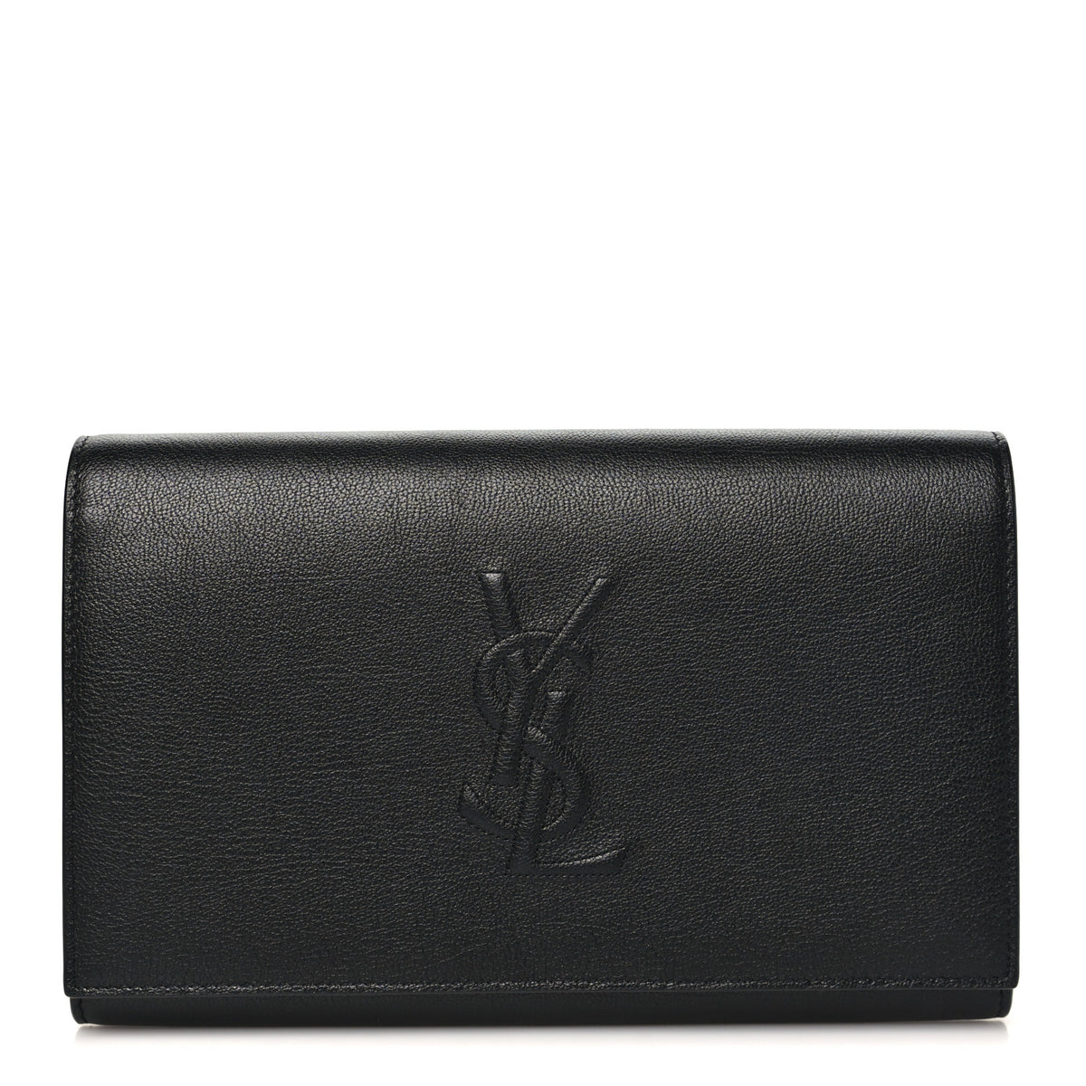 Calfskin Monogram Belle de Jour Chain Clutch Black