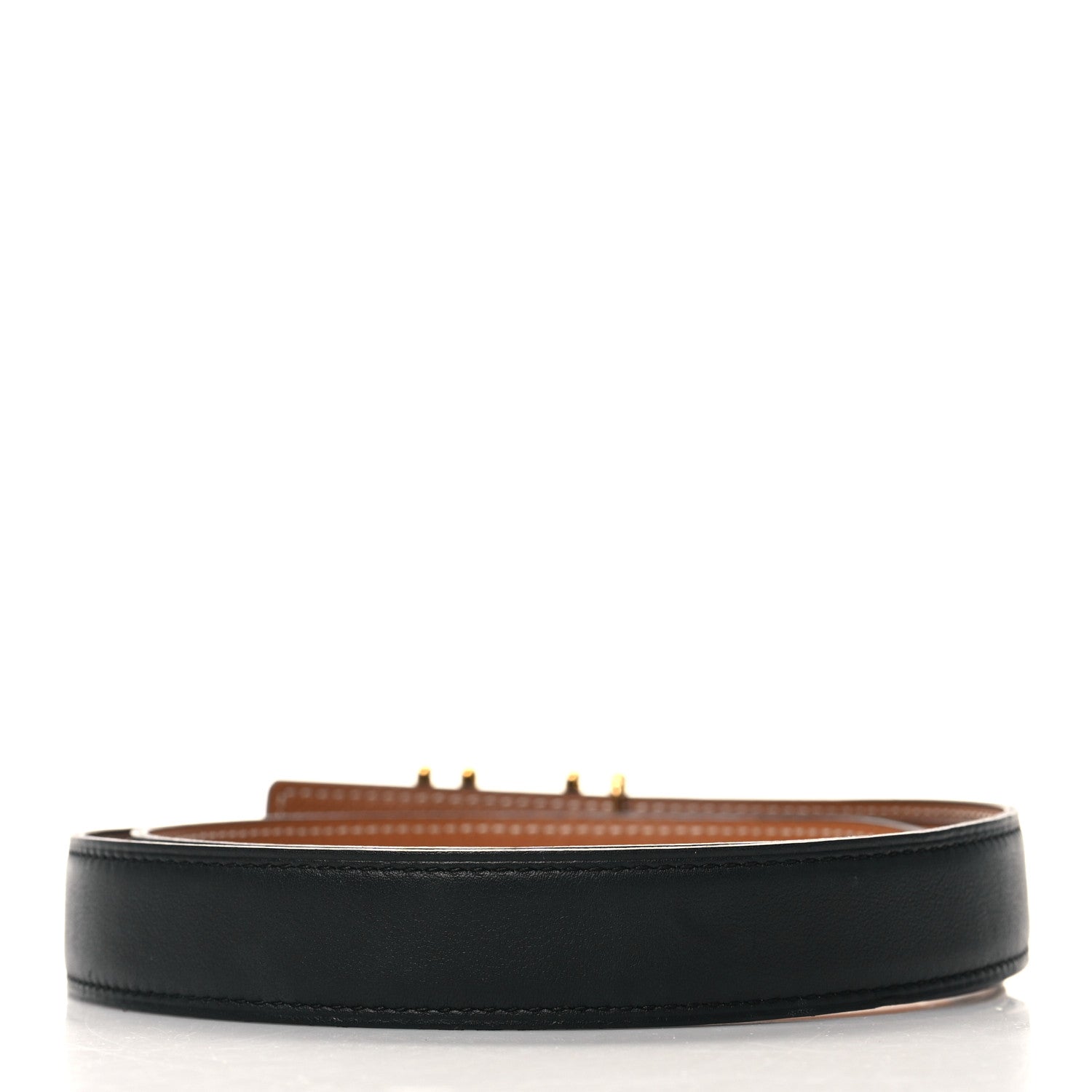 Hermes Swift Epsom 24mm H au Carre Twist Belt 90 36 Black Gold 2 of 7