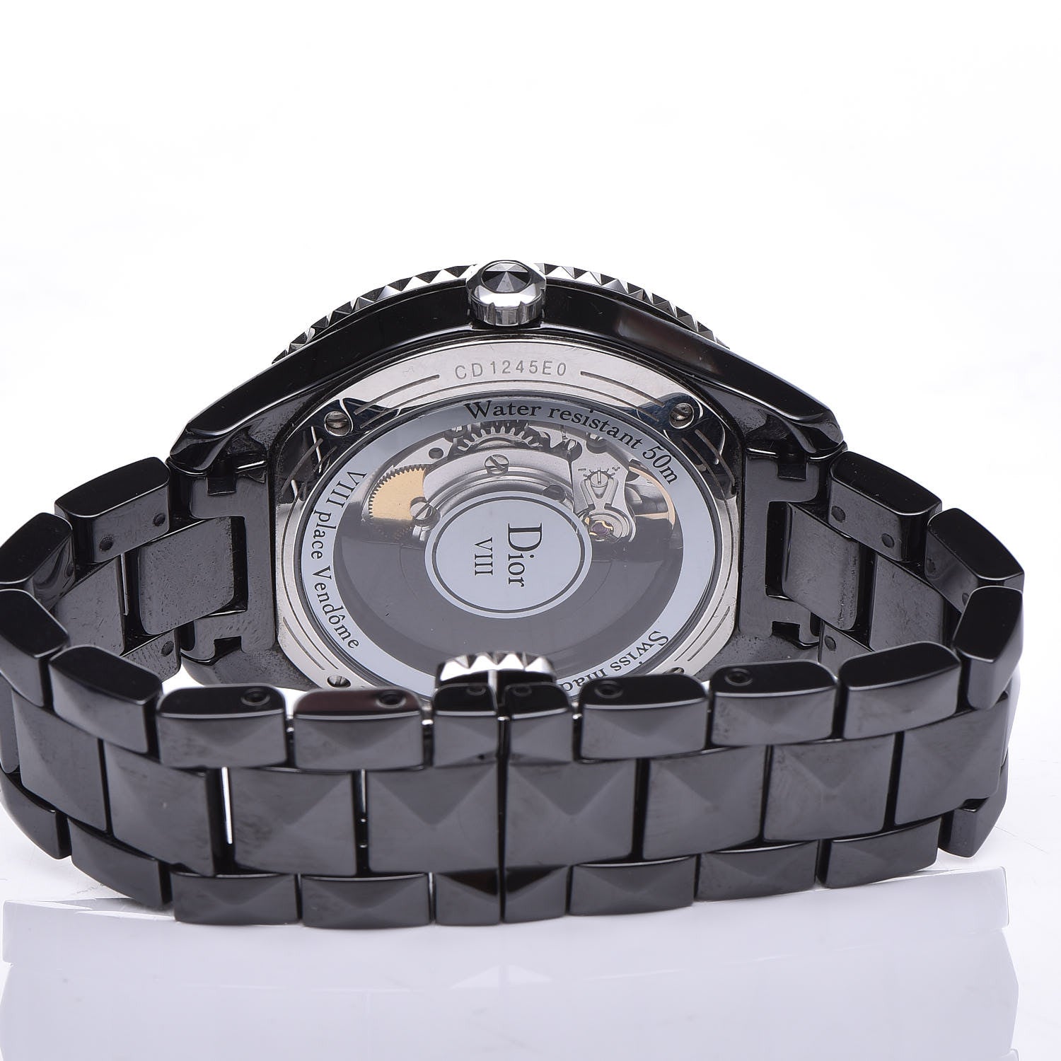 Christian Dior Stainless Steel Ceramic 38mm Dior VIII Automatic Watch Black 5 of 6