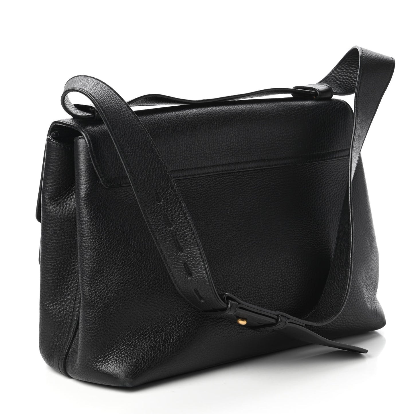 Calfskin Large GG Marmont Shoulder Bag Black