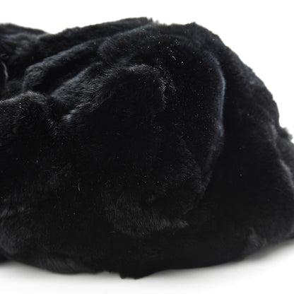 Chanel Rabbit Fur Harlequin Shoulder Bag Black 11 of 11