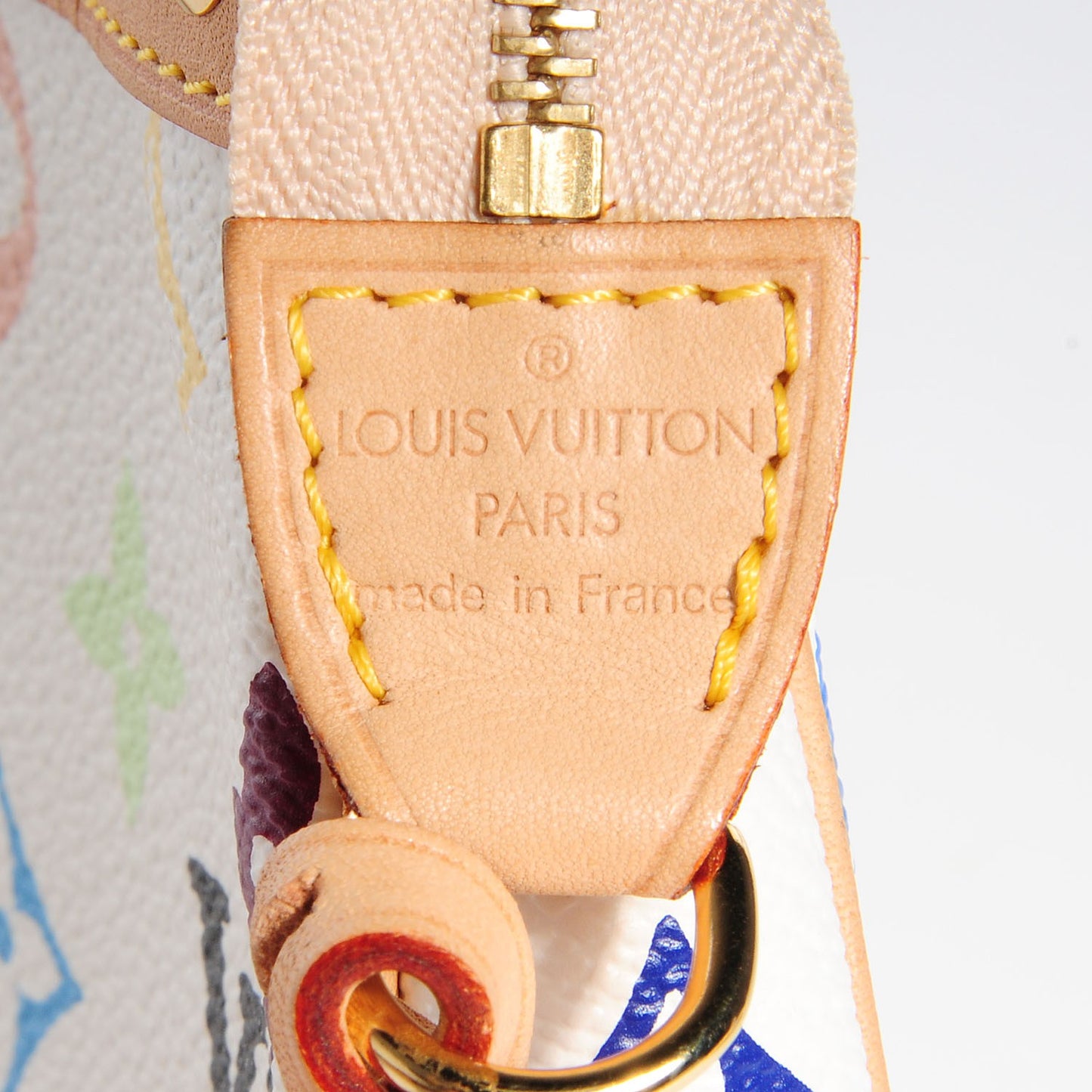 Monogram Multicolor Pochette Accessories White