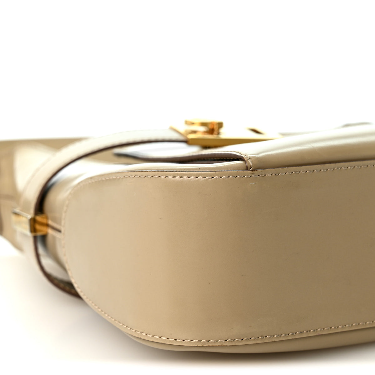 Salvatore Ferragamo Brushed Calfskin Gancini Hobo Beige 8 of 10