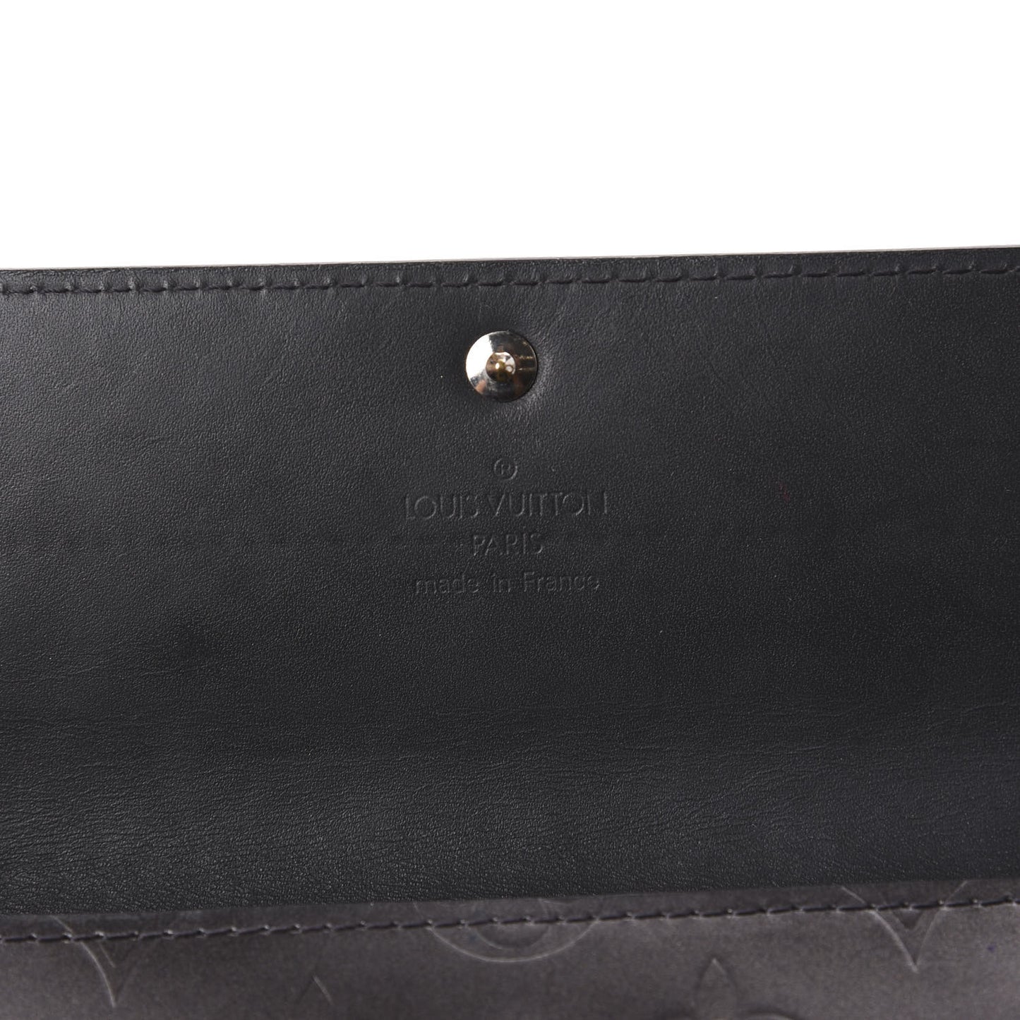 Mat Monogram Sarah Wallet Gris