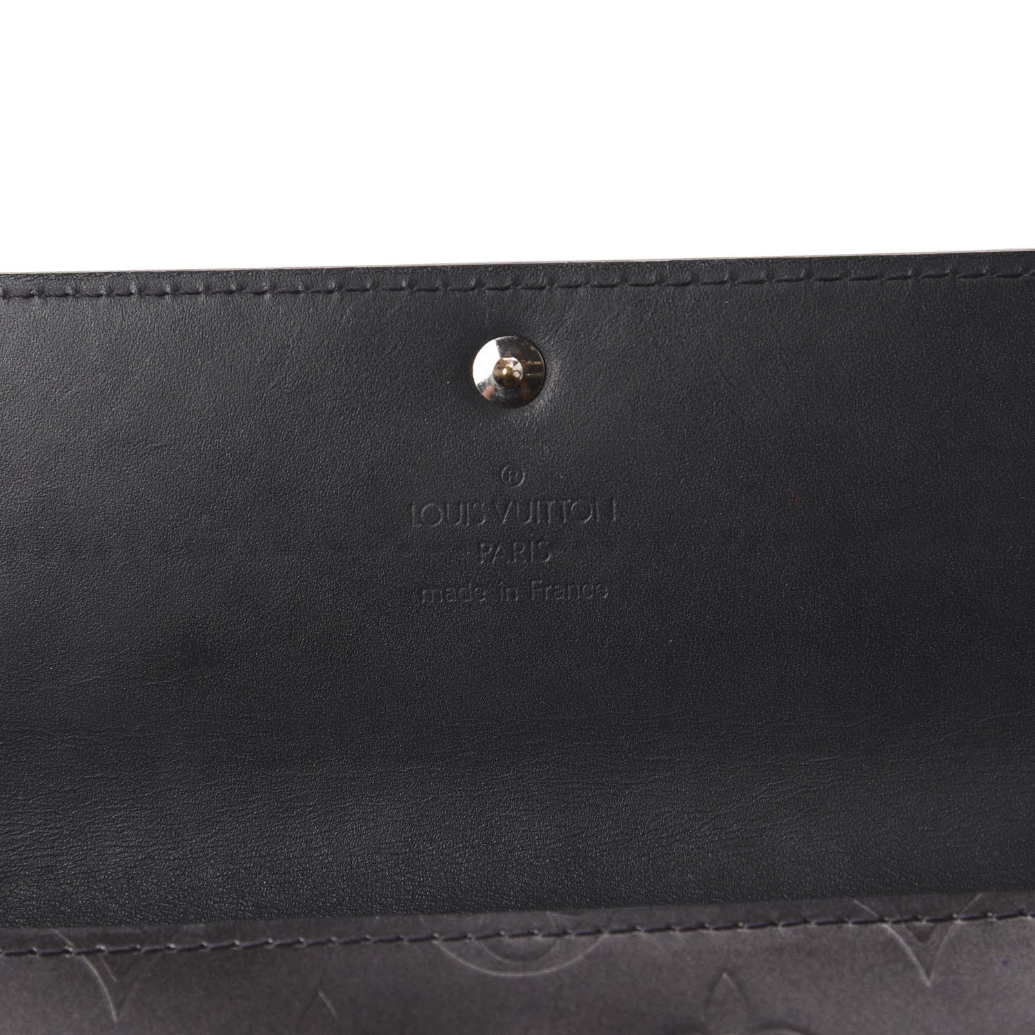 Louis Vuitton Mat Monogram Sarah Wallet Gris 7 of 10