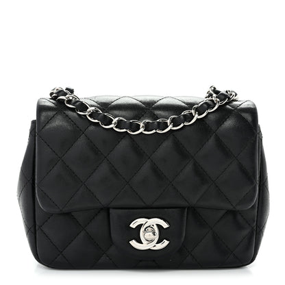 Chanel Lambskin Quilted Mini Square Flap Black 1 of 10