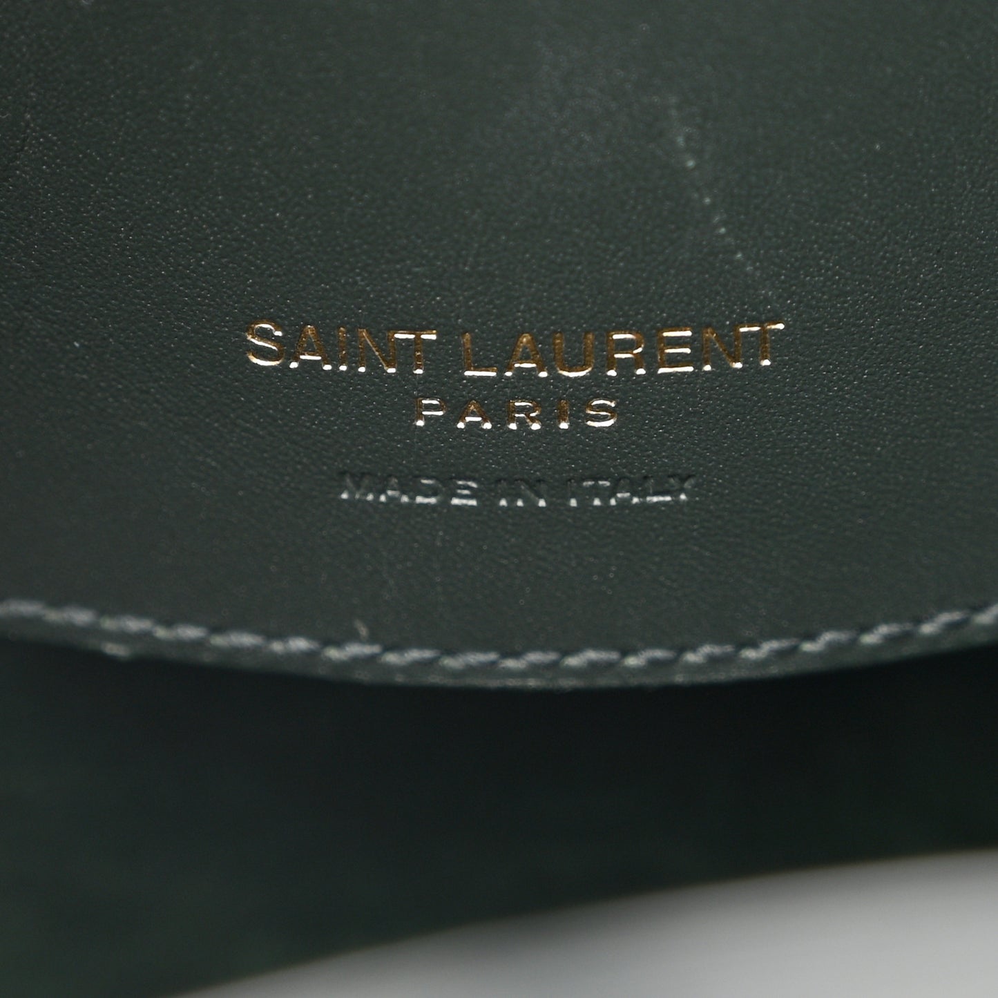 Shiny Calfskin Le 37 Bucket Bag Vert Fonce