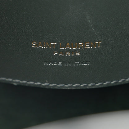 Saint Laurent Shiny Calfskin Le 37 Bucket Bag Vert Fonce 7 of 13