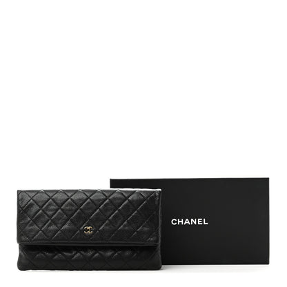 Chanel Caviar Quilted CC Beauty Clutch Black 11 of 11