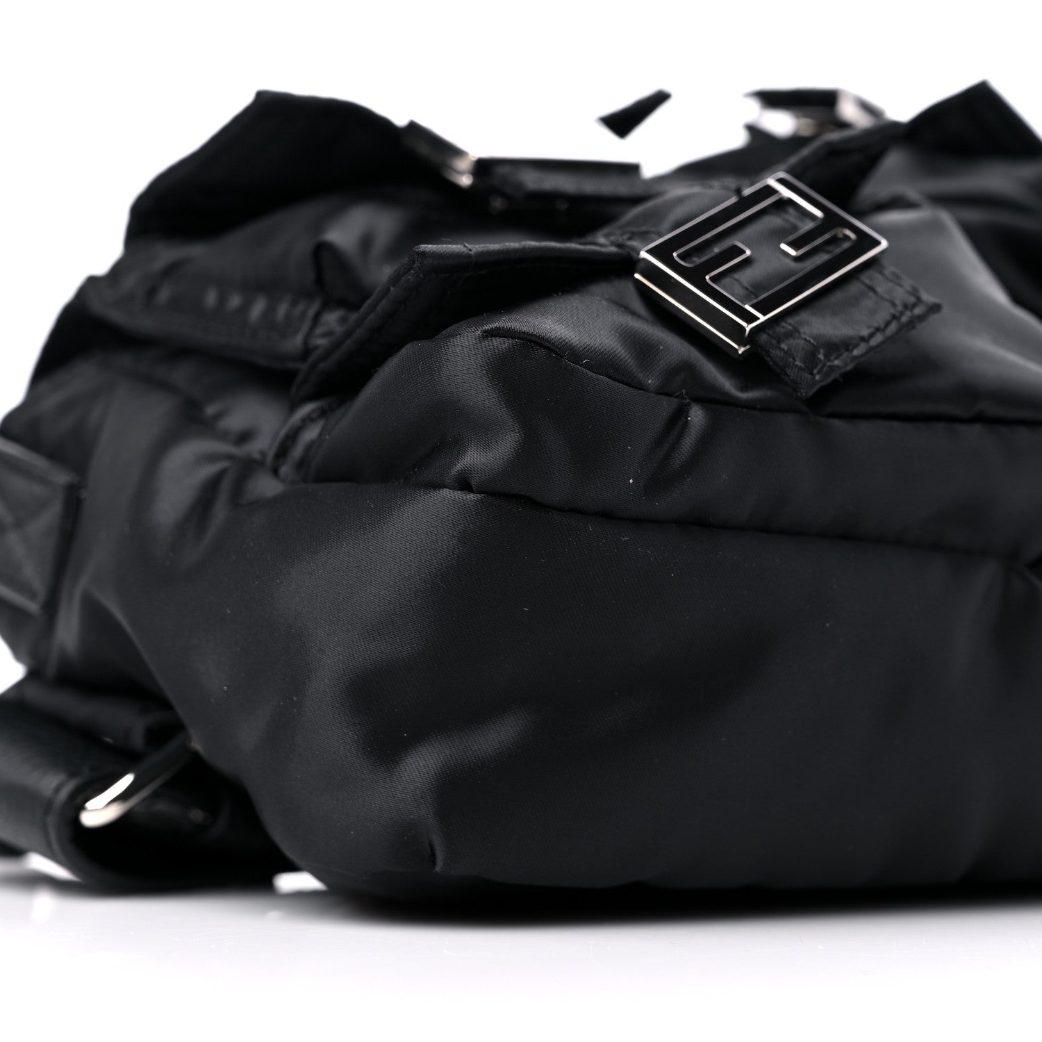 Fendi Econyl Cuoio Romano Multipocket Baguette Black 8 of 9