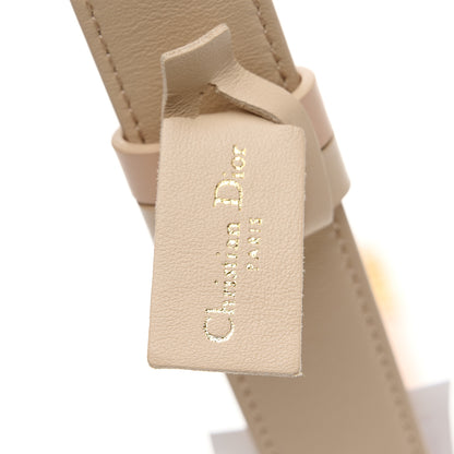 Christian Dior Calfskin D Fence Belt 85 34 Beige 5 of 6