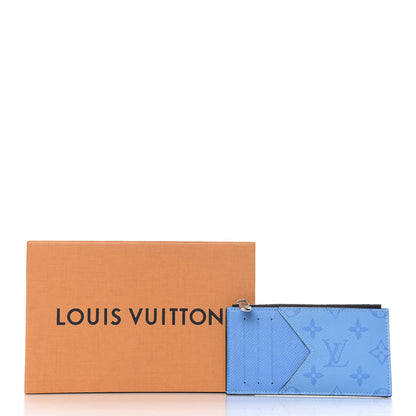 Louis Vuitton Taigarama Coin Card Holder Blue Lagoon 8 of 8