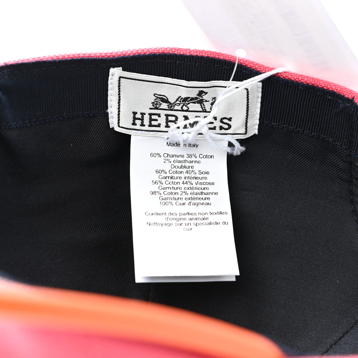 Hermes Cotton Tess Pop Cap 38 Rose 8 of 8