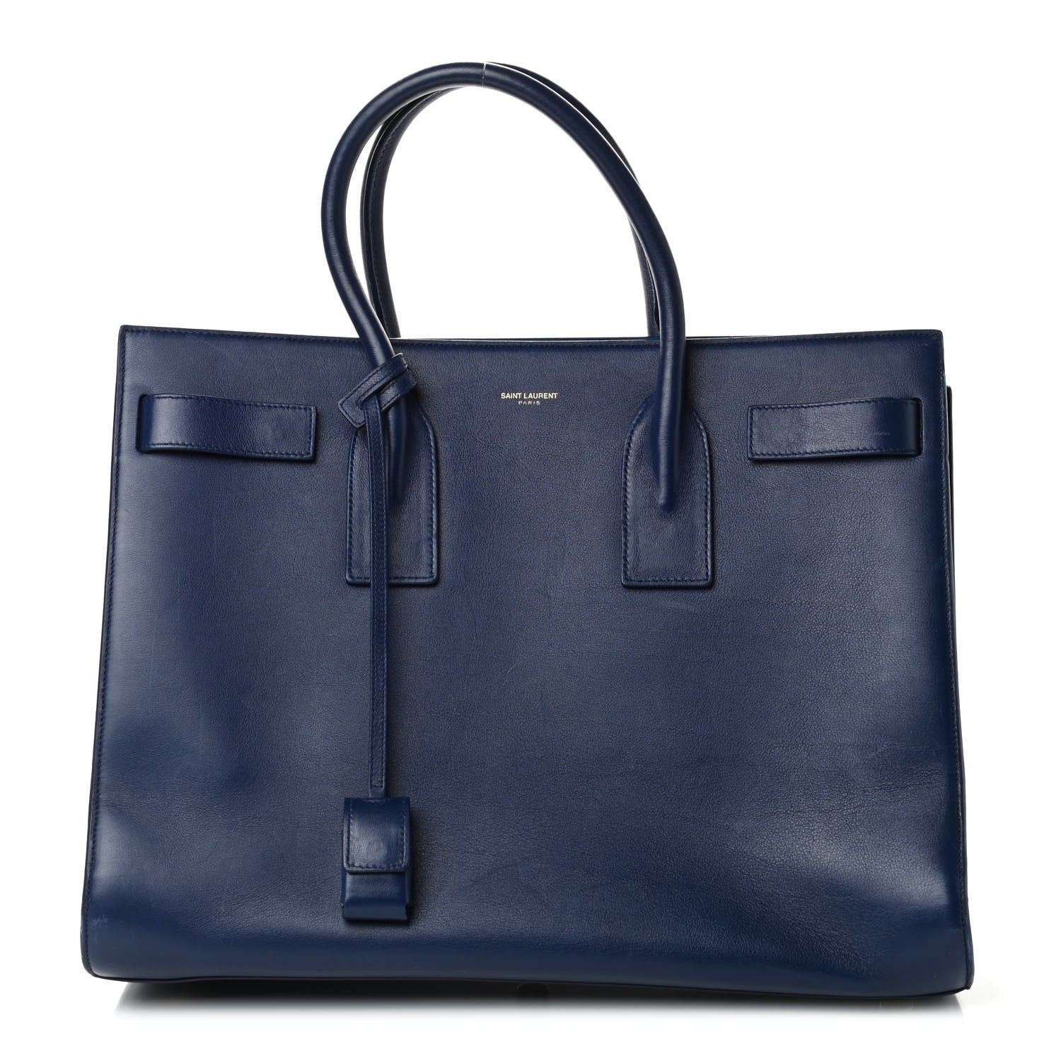 Saint Laurent Calfskin Large Sac De Jour Carryall Navy 1 of 6
