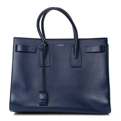 Saint Laurent Calfskin Large Sac De Jour Carryall Navy 1 of 6