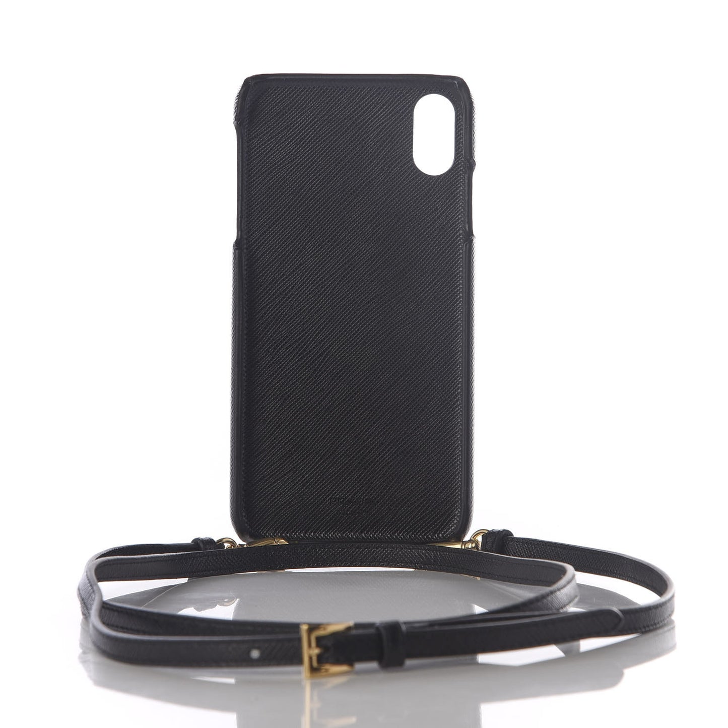 Saffiano Metal iPhone XS Max Case Black