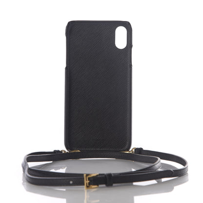 Prada Saffiano Metal iPhone XS Max Case Black 2 of 4