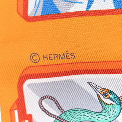 Hermes Silk Story Twilly Mangue Gris Multicolor 3 of 4
