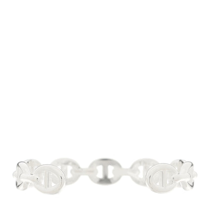 Hermes Sterling Silver MM Chaine d'Ancre Enchainee Cuff Bracelet ST 2 of 5