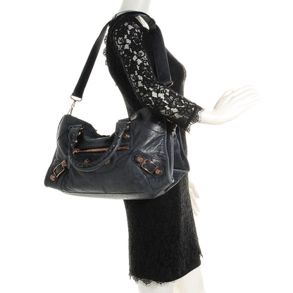 Balenciaga Agneau Giant 21 Rose Gold Hardware Part Time Dark Night 2 of 18