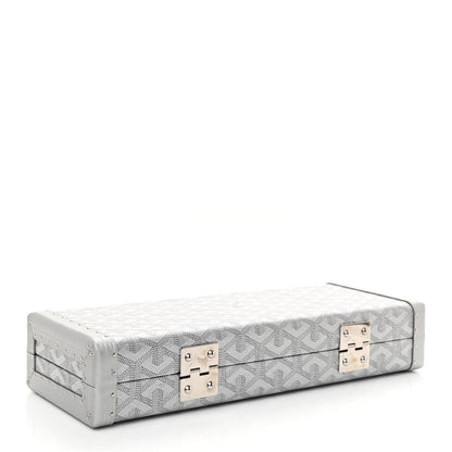 Goyard Goyardine Saint Honore Clutch Silver 4 of 8