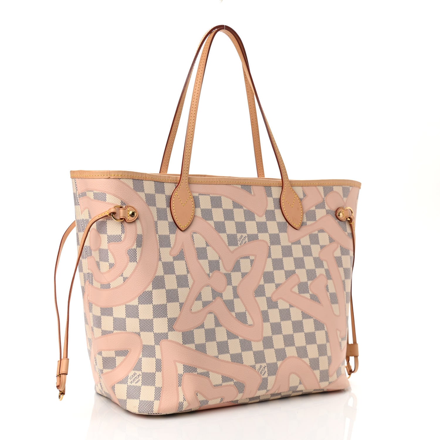 Louis Vuitton Damier Azur Tahitienne Neverfull MM 3 of 9