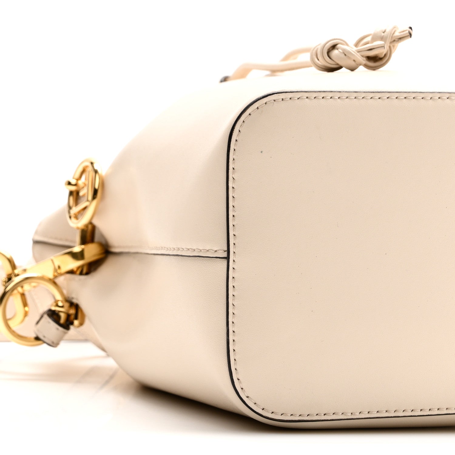 Fendi Vitello Cruise F is Fendi Mini Mon Tresor Bucket Bag White Ice 9 of 10