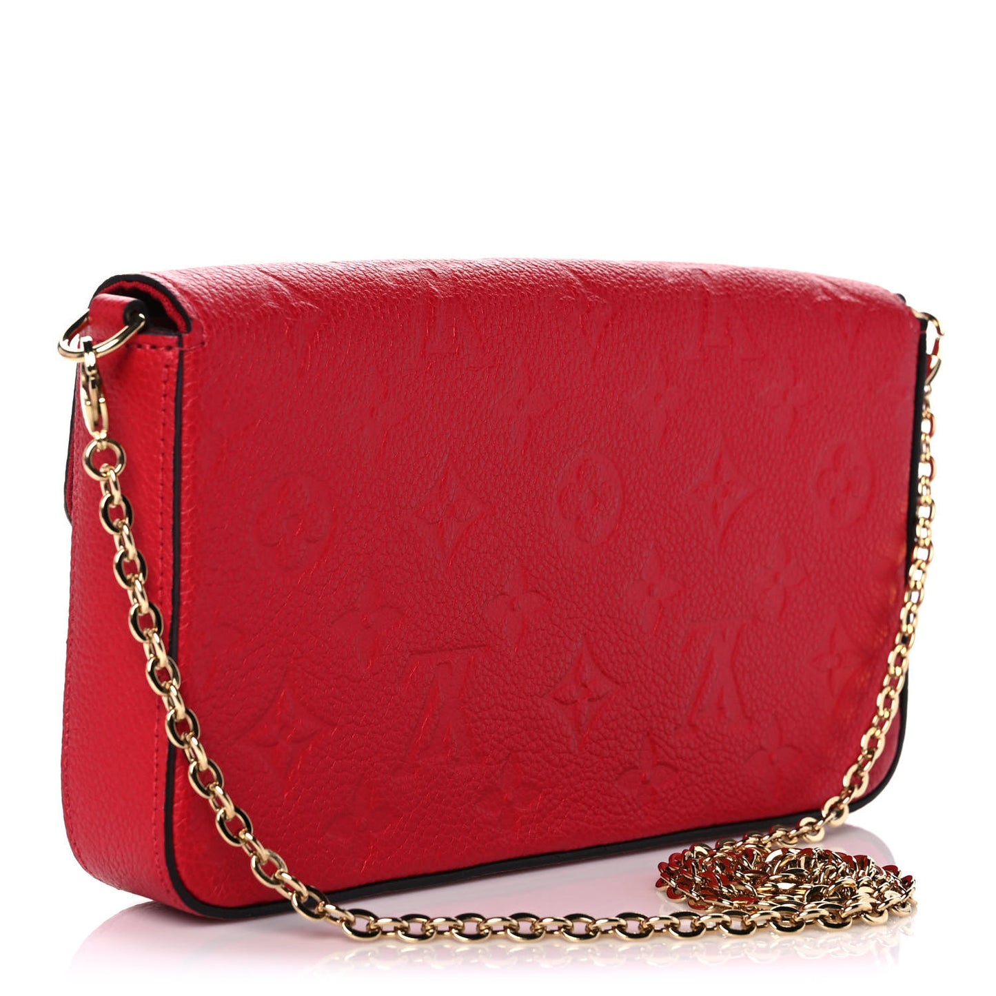 Empreinte Pochette Felicie Chain Wallet Scarlet