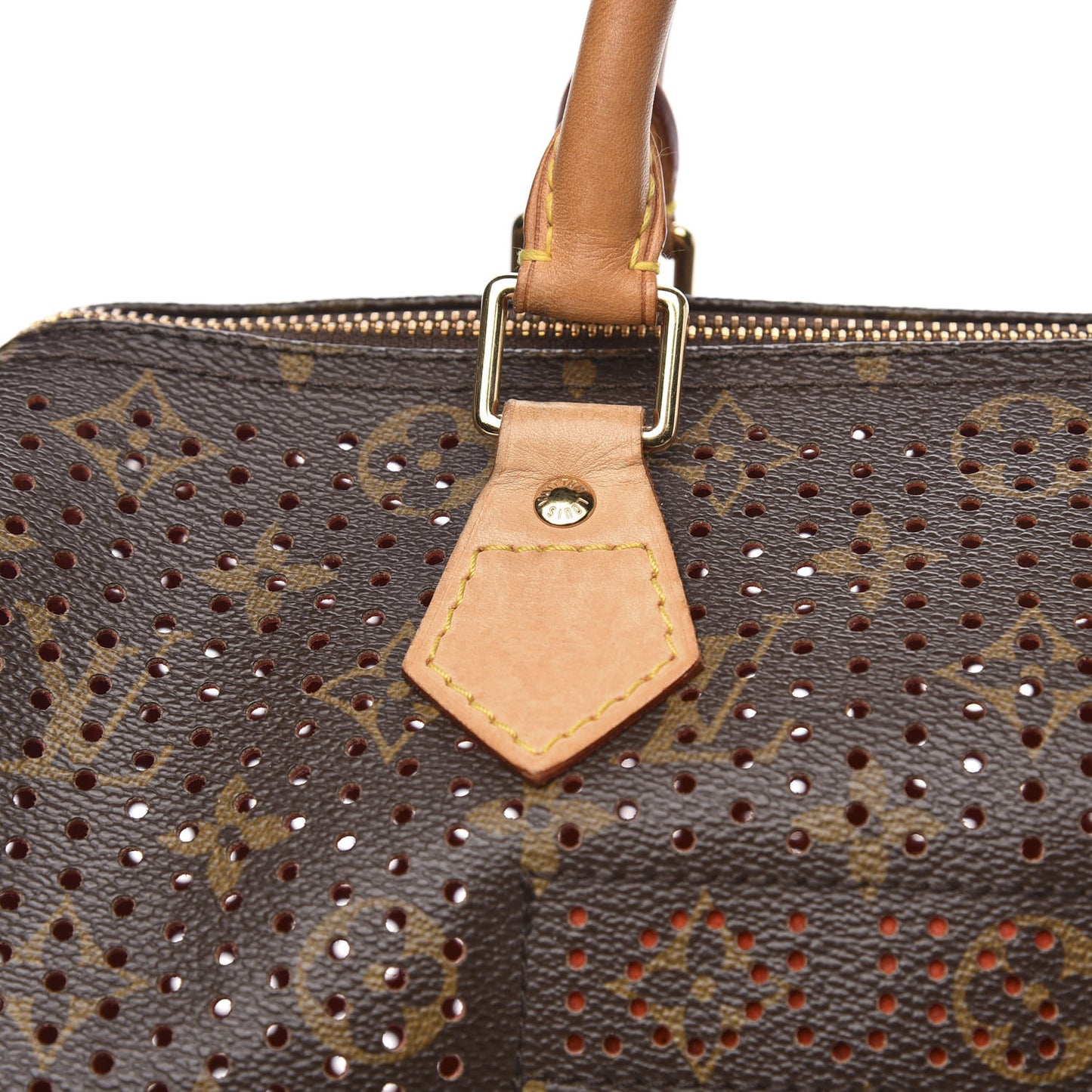 Monogram Perforated Speedy 30 Orange