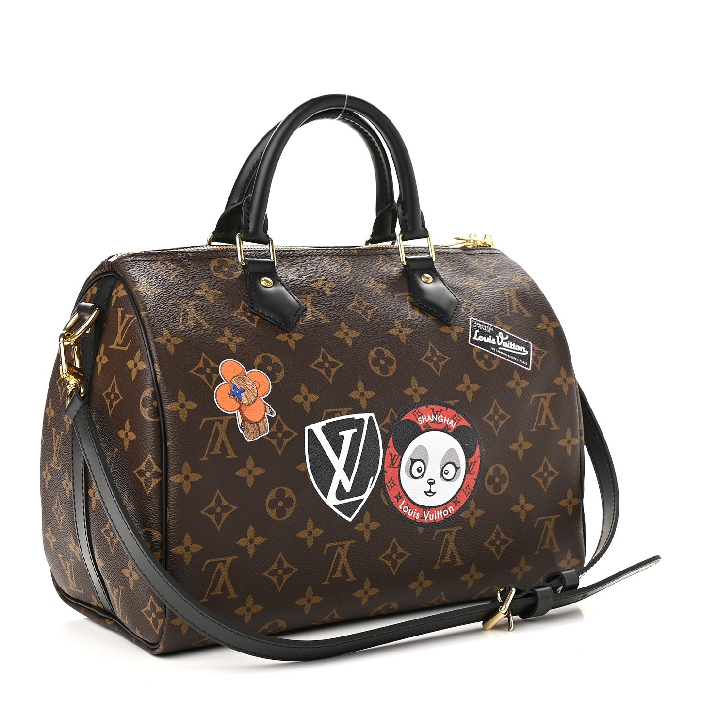 Monogram My World Tour Speedy Bandouliere 30 Black