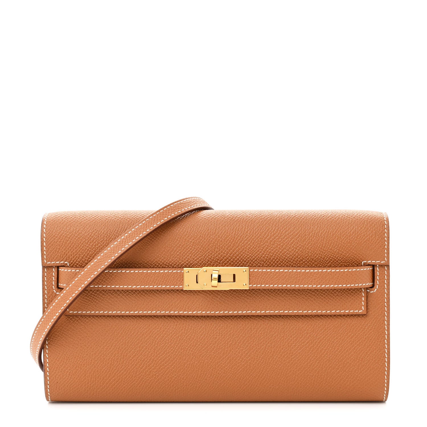 Hermes Epsom Kelly Wallet To Go Gold 1 of 11