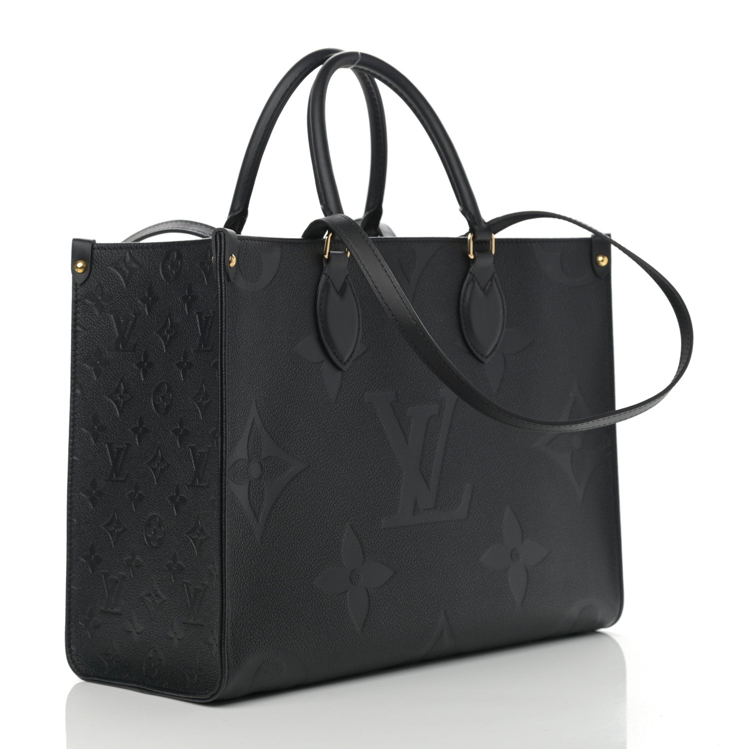 Louis Vuitton Empreinte Monogram Giant Onthego MM Black 3 of 10