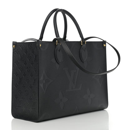 Louis Vuitton Empreinte Monogram Giant Onthego MM Black 3 of 10