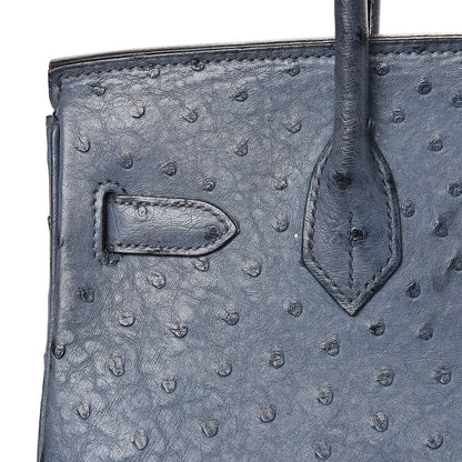 Hermes Ostrich Birkin 30 Bleu Roi 22 of 30